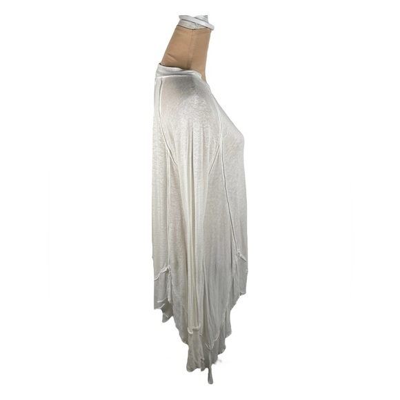 Free People Starlight Tee Relax Tunic Ivory Revolve Boyfriend Style Woman XS - Picture 5 of 11